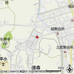 愛媛県大洲市徳森2413周辺の地図