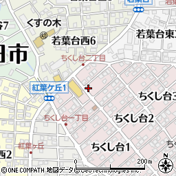 福岡県春日市ちくし台2丁目15周辺の地図
