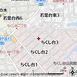 福岡県春日市ちくし台3丁目22周辺の地図