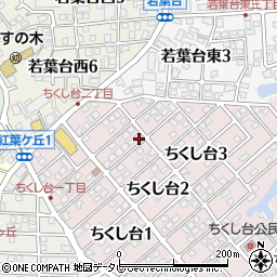 福岡県春日市ちくし台2丁目34周辺の地図