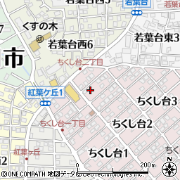 福岡県春日市ちくし台2丁目16周辺の地図