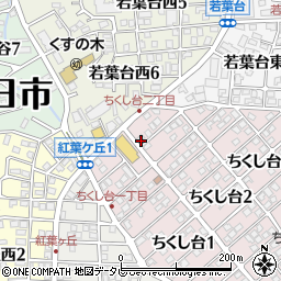 福岡県春日市ちくし台2丁目14周辺の地図