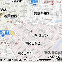 福岡県春日市ちくし台3丁目13-2周辺の地図