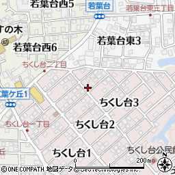 福岡県春日市ちくし台3丁目13周辺の地図