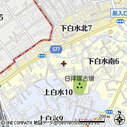 福岡県春日市下白水南7丁目67周辺の地図