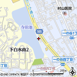 福岡県春日市一の谷6丁目74周辺の地図
