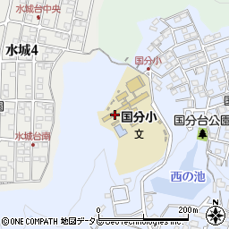 太宰府市立国分小学校周辺の地図