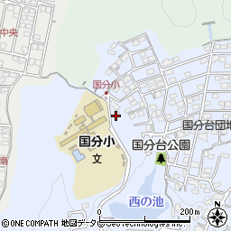 太宰府市立国分小学校　第一学童保育所周辺の地図