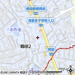 鶴田南公園トイレ周辺の地図