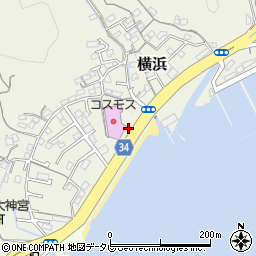 高知県高知市横浜196-1周辺の地図