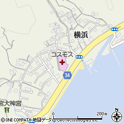ドラッグストアコスモス高知横浜店周辺の地図