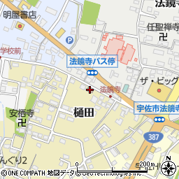 樋田簡易郵便局周辺の地図