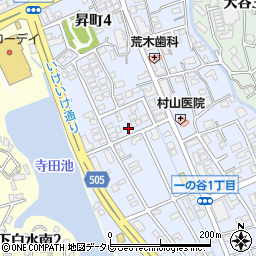 福岡県春日市一の谷1丁目52周辺の地図