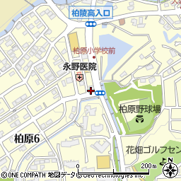 福岡銀行柏原 ＡＴＭ周辺の地図