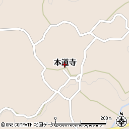 福岡県筑紫野市本道寺周辺の地図