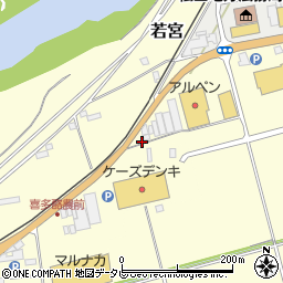 愛媛県大洲市若宮1477-1周辺の地図