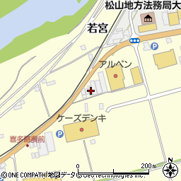 愛媛県大洲市若宮1480-1周辺の地図
