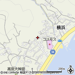 高知県高知市横浜233周辺の地図