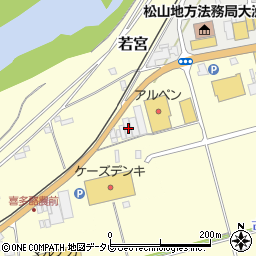 愛媛県大洲市若宮1481-1周辺の地図