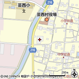 芸西青果市場周辺の地図