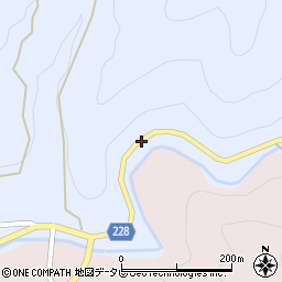 愛媛県内子町（喜多郡）只海甲周辺の地図