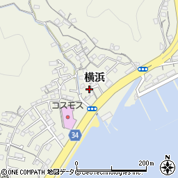 高知県高知市横浜167周辺の地図