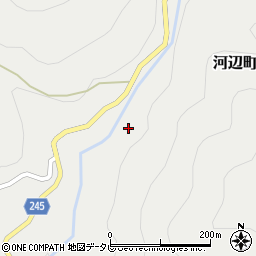 愛媛県大洲市河辺町川上997周辺の地図