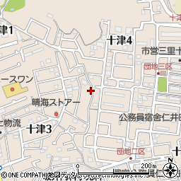 高知県高知市十津周辺の地図