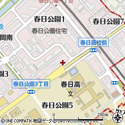 那珂川大野城線周辺の地図