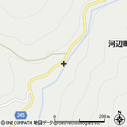 愛媛県大洲市河辺町川上655周辺の地図