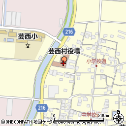 芸西村役場　出納室周辺の地図
