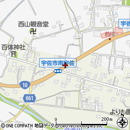 宇佐上町周辺の地図