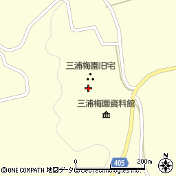 三浦梅園旧宅周辺の地図