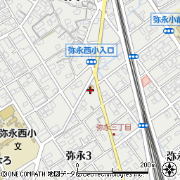 ファミリーマート福岡弥永三丁目店周辺の地図