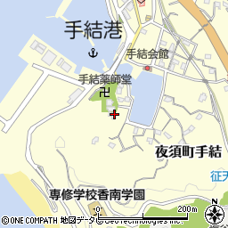 高知県香南市夜須町手結周辺の地図
