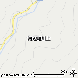 愛媛県大洲市河辺町川上周辺の地図