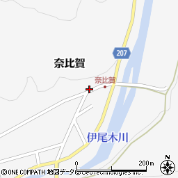 奈比賀公民館周辺の地図
