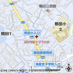鶴田公園周辺の地図