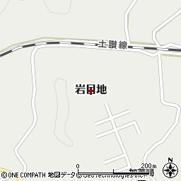 高知県日高村（高岡郡）岩目地周辺の地図