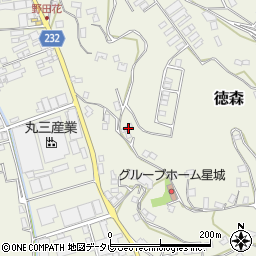 愛媛県大洲市徳森1576-1周辺の地図