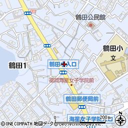 カーブス福岡鶴田周辺の地図