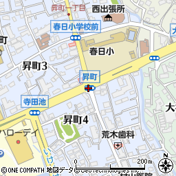 昇町周辺の地図