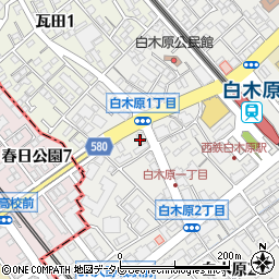 レントハウス白木原周辺の地図