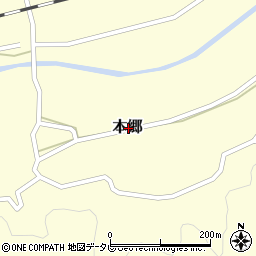 高知県高岡郡日高村本郷周辺の地図