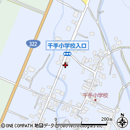 千手郵便局周辺の地図