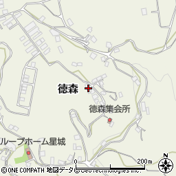 愛媛県大洲市徳森1608-1周辺の地図