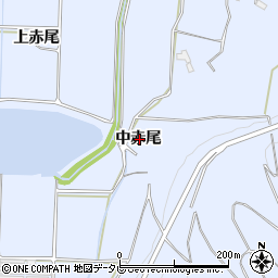 大分県宇佐市赤尾中赤尾周辺の地図