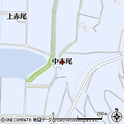 大分県宇佐市赤尾（中赤尾）周辺の地図
