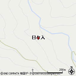 高知県安田町（安芸郡）日々入周辺の地図
