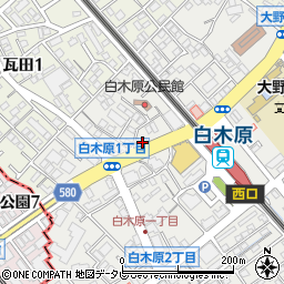 スクールＩＥ白木原駅前校周辺の地図